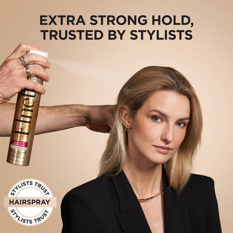 slide 3 of 9, L'Oreal Paris Elnett Satin Extra Strong Hold with UV Filter Hairspray - 11oz, 11 oz