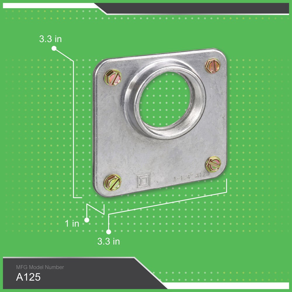 slide 4 of 4, Square D 1.25-in Hub, 1 ct
