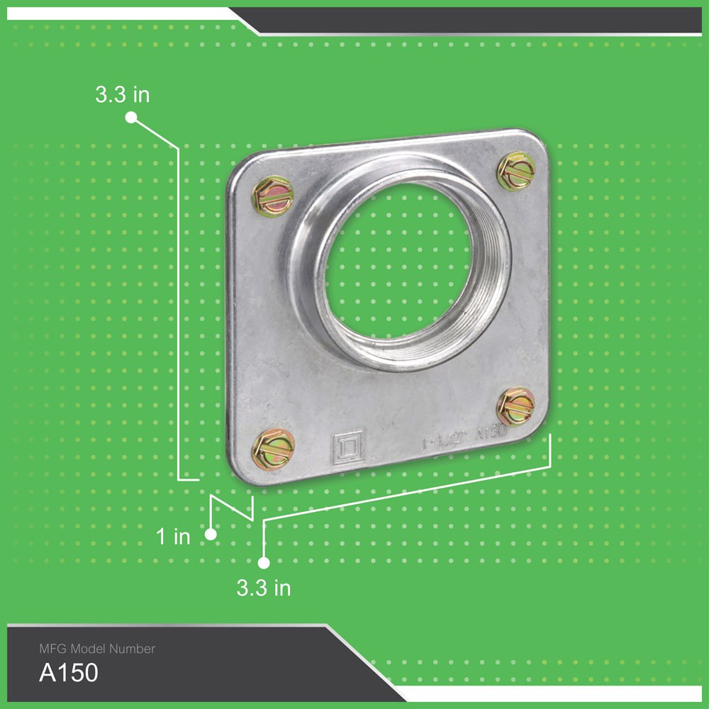 slide 4 of 4, Square D 1.5-in Hub, 1 ct
