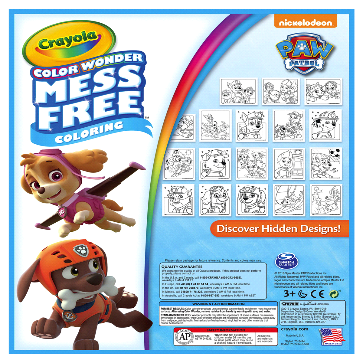 slide 7 of 7, Crayola Paw Patrol Color Wonder Coloring Pad & Markers, 1 ct