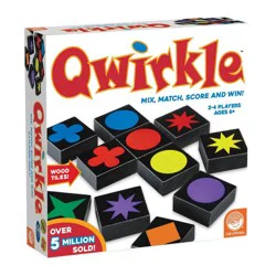 Qwirkle Board Game: MindWare Educational Toy for 2-4 Players, Focus on Shapes & Colors, Quick 30-Minute Play