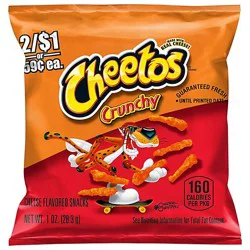 Cheetos Snacks Cheese Flavored Crunchy - 1 Oz
