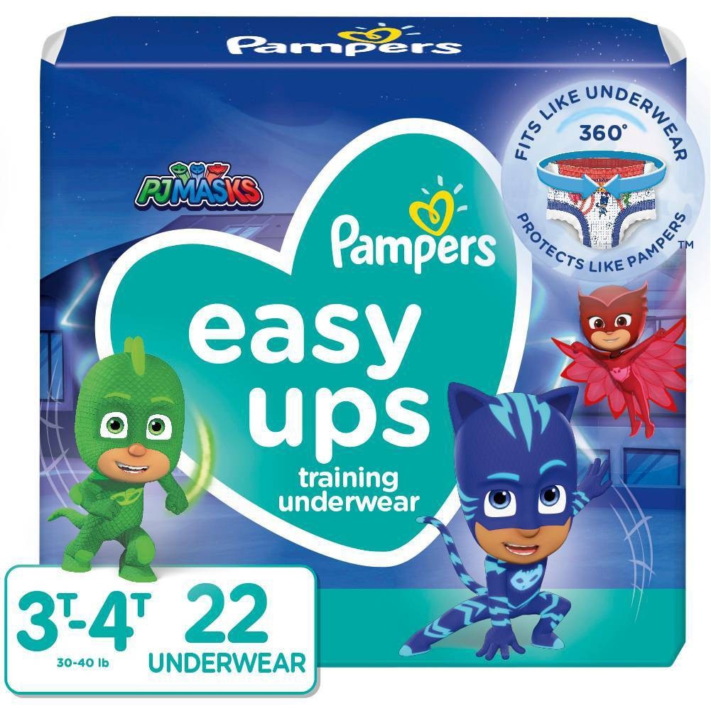 slide 1 of 3, Pampers Easy Ups Training Underwear For Boys, 22 ct