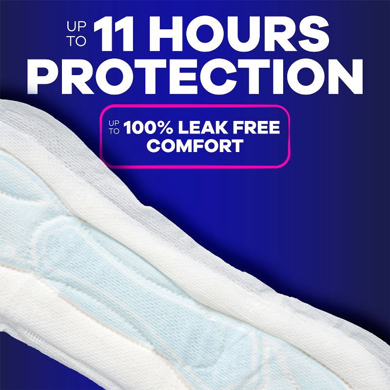 slide 6 of 11, Always Maxi Pads Overnight Absorbency Unscented without Wings - Size 4 - 28ct, 4 x 28 ct