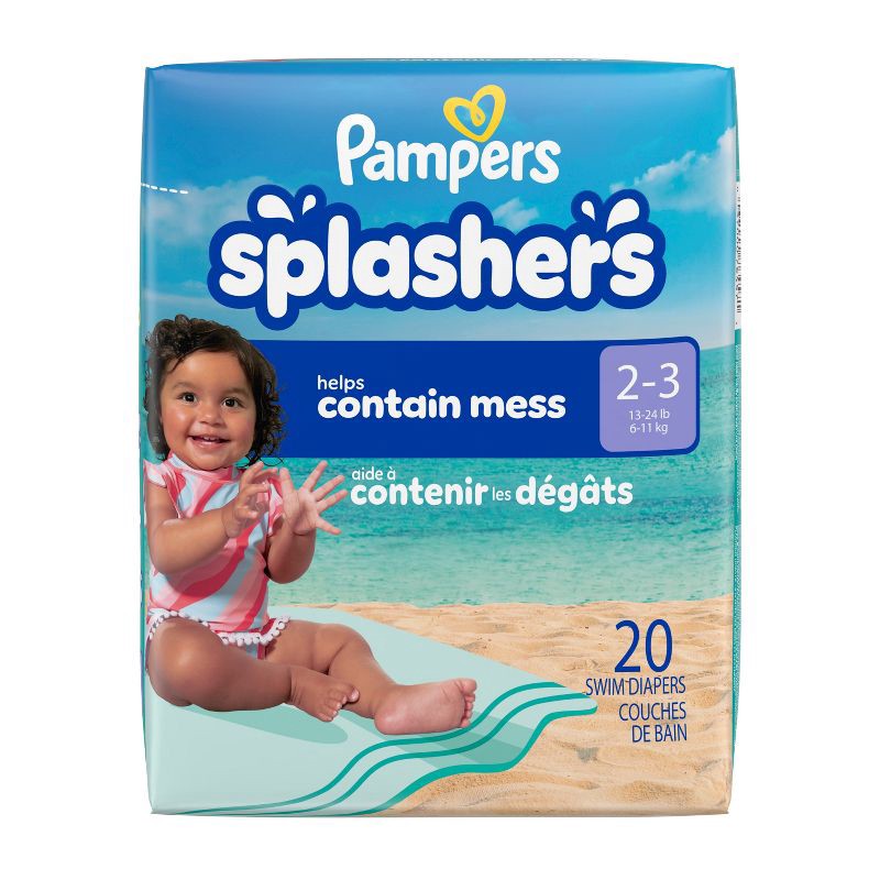 slide 2 of 14, Pampers Splashers Disposable Swim Pants Jumbo Pack - S - 20ct, 20 ct