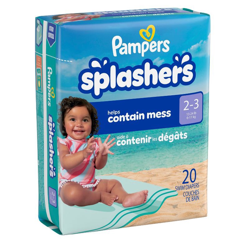 slide 12 of 14, Pampers Splashers Disposable Swim Pants Jumbo Pack - S - 20ct, 20 ct