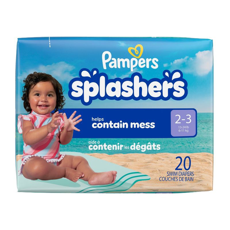 slide 14 of 14, Pampers Splashers Disposable Swim Pants Jumbo Pack - S - 20ct, 20 ct