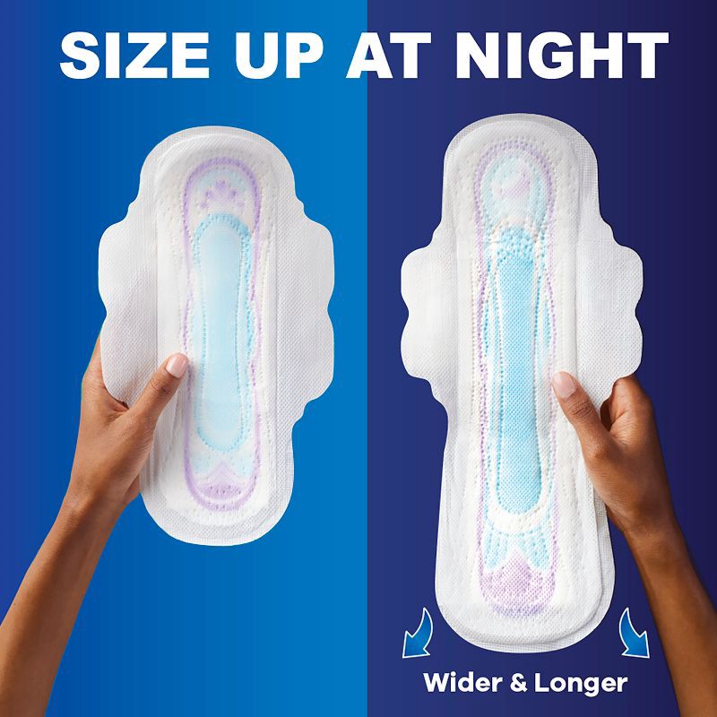 slide 7 of 9, Always Long Absorbency Unscented Ultra Thin Pads with Wings - Size 2 - 42ct, 42 ct