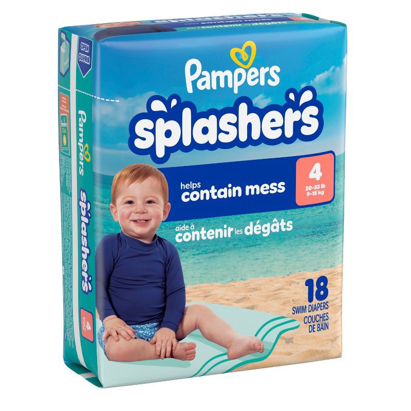 slide 12 of 14, Pampers Splashers Disposable Swim Pants Jumbo Pack - M - 18ct, 18 ct