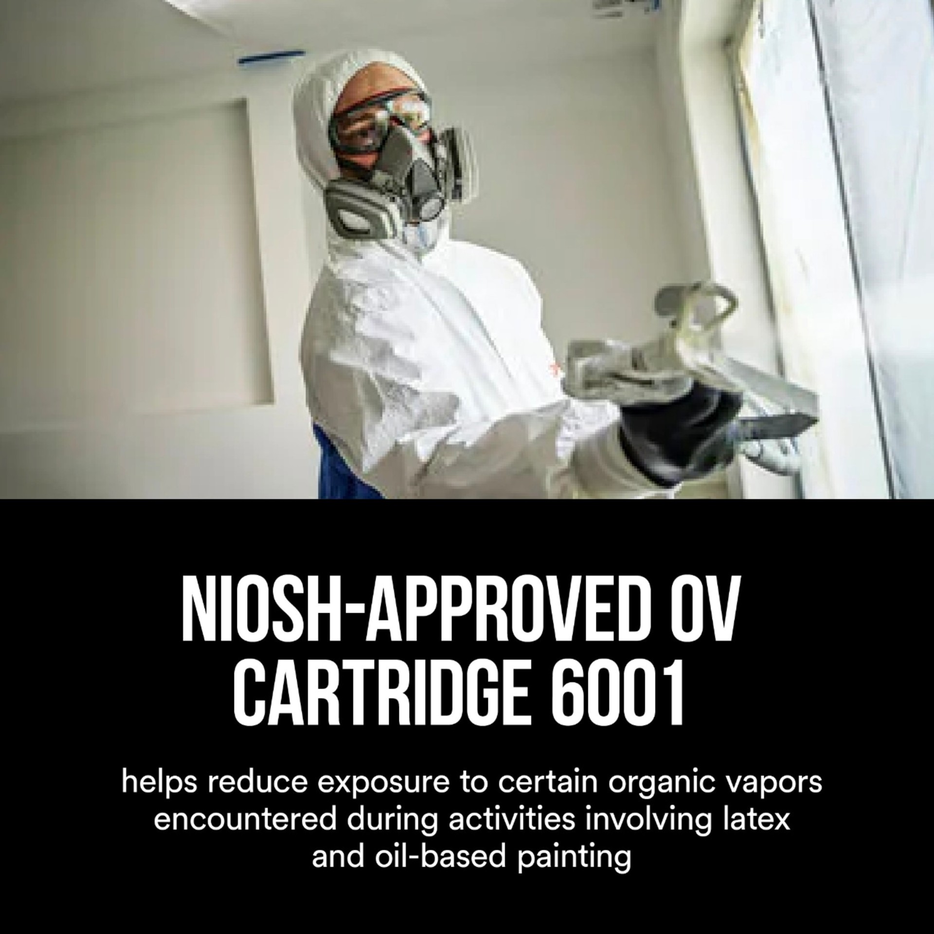 slide 4 of 6, 3M Grey P95 Half Face Respirator, 1 ct