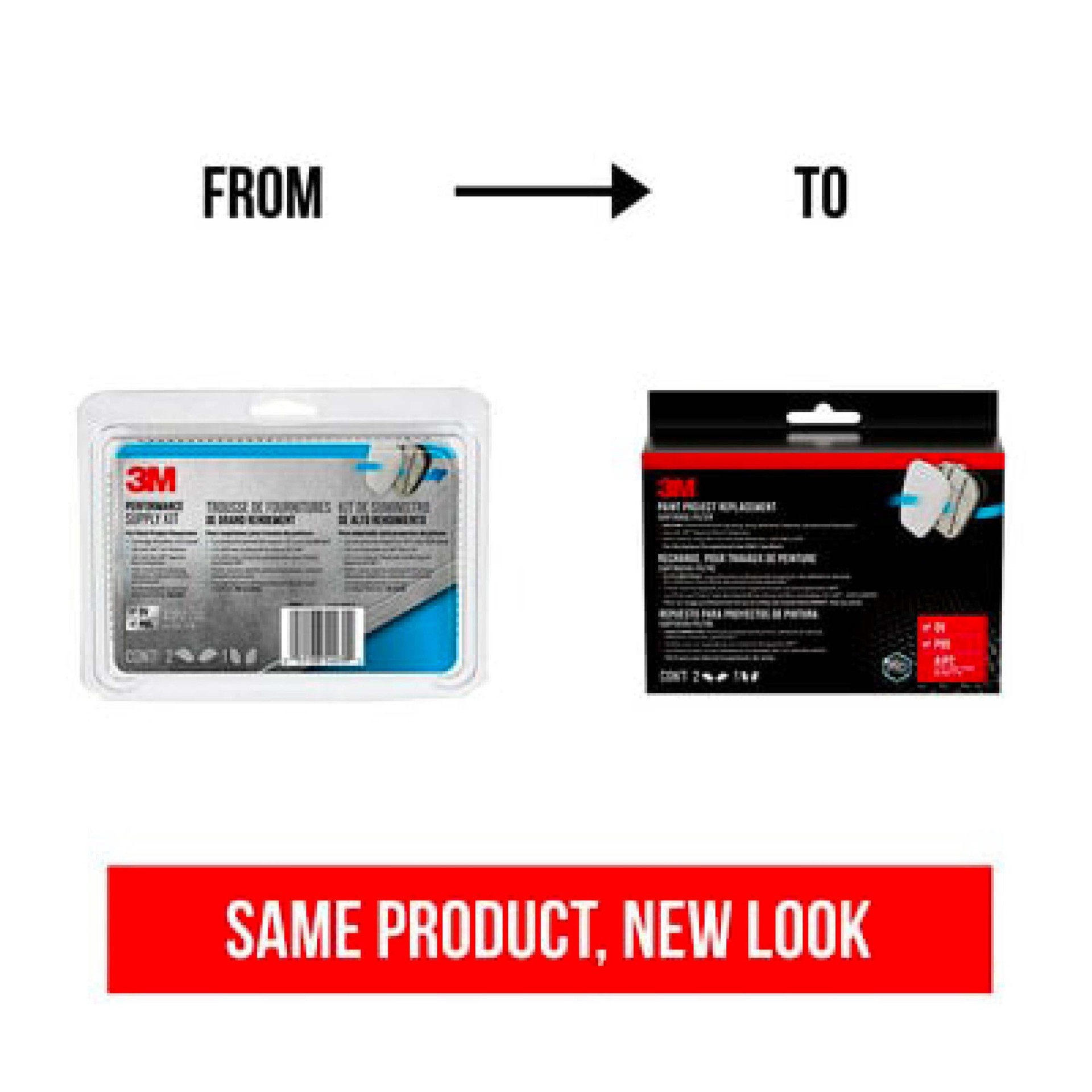 slide 6 of 6, 3M Grey P95 Half Face Respirator, 1 ct