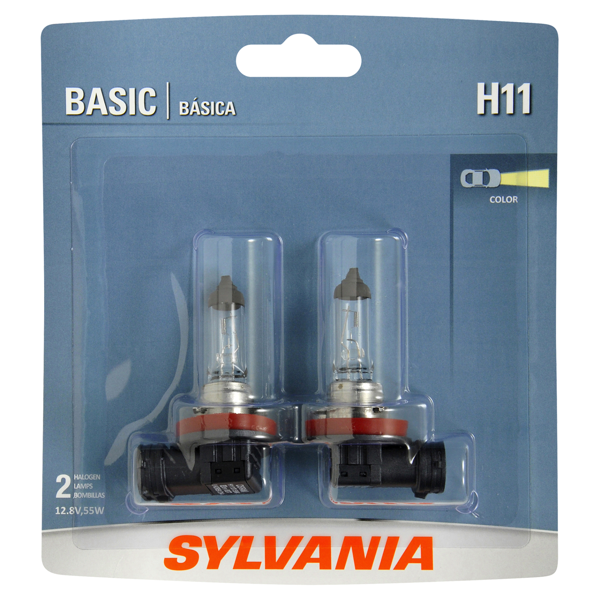 slide 1 of 6, Sylvania H11 Basic Halogen Headlight, 2 ct