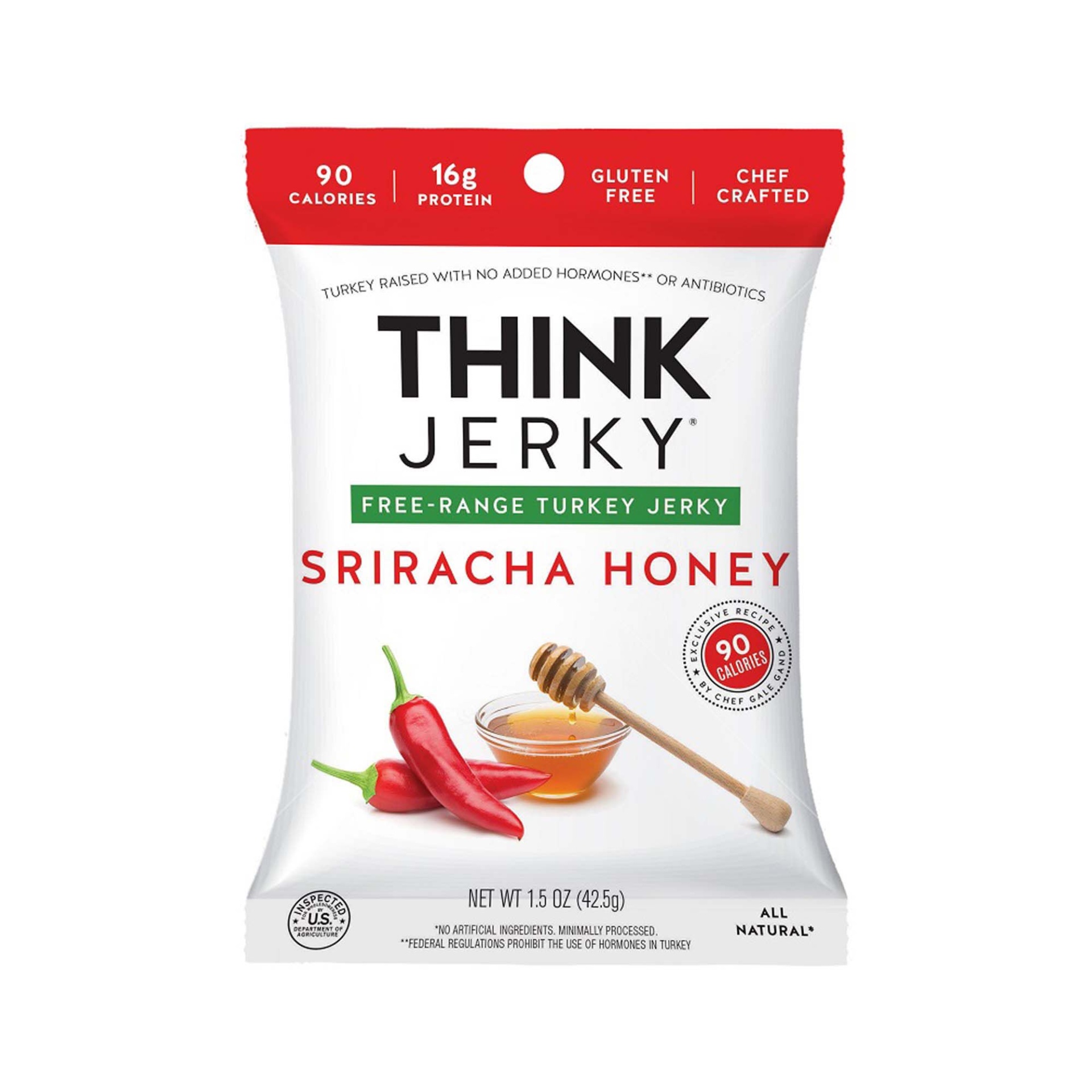 slide 1 of 1, Think Jerky - Sriracha Honey, 8 ct