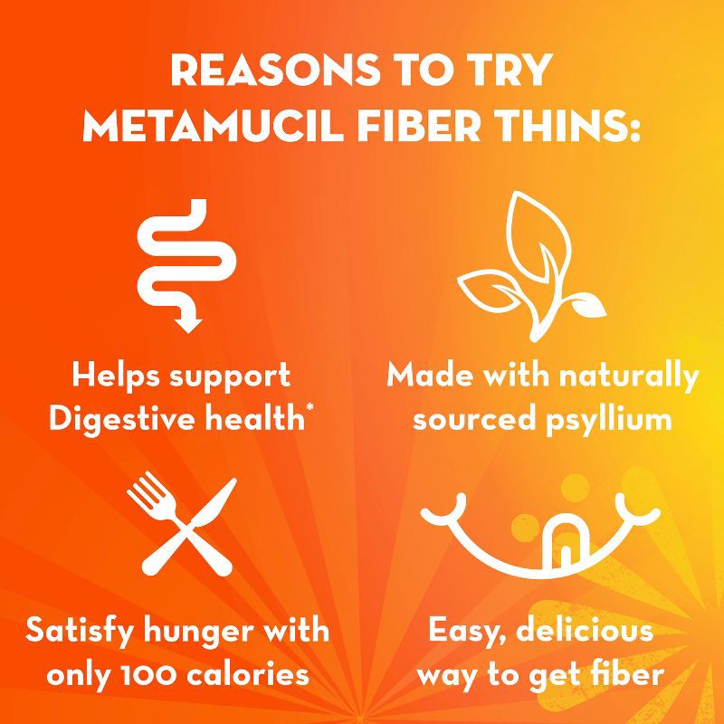 slide 4 of 9, Metamucil Multi-grain Fiber Wafers - Cinnamon Spice - 9.3oz/12ct, 9.3 oz, 12 ct