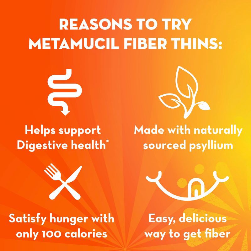 slide 4 of 9, Metamucil Multi-grain Fiber Wafers - Cinnamon Spice - 12ct, 12 ct