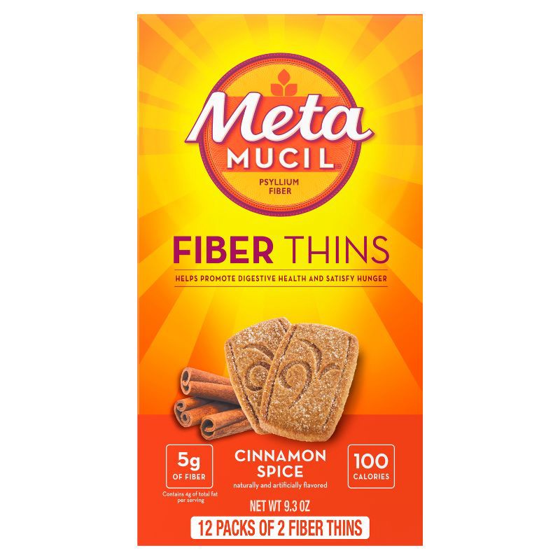 slide 1 of 9, Metamucil Multi-grain Fiber Wafers - Cinnamon Spice - 9.3oz/12ct, 9.3 oz, 12 ct