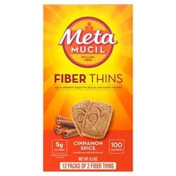Metamucil Multi-grain Fiber Wafers - Cinnamon Spice - 9.3oz/12ct