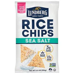 Lundberg Family Farms Sea Salt Rice Chips - 5.5 Oz