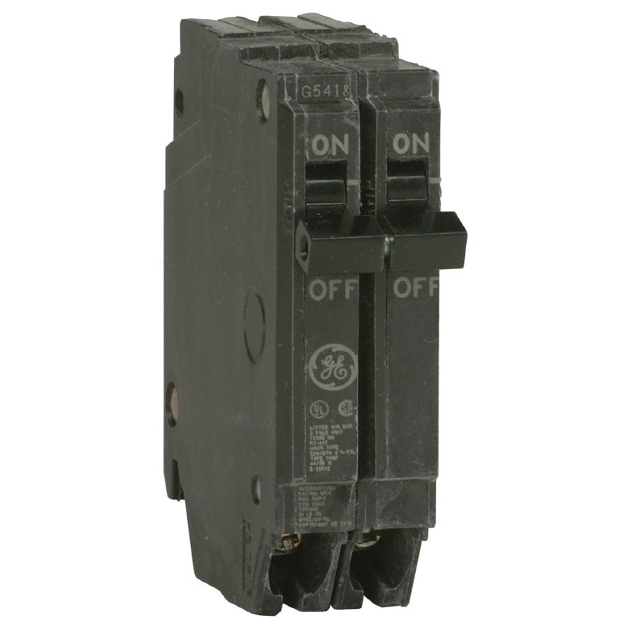 slide 2 of 6, GE 20-amp 2 -Pole Standard trip Circuit Breaker, 1 ct