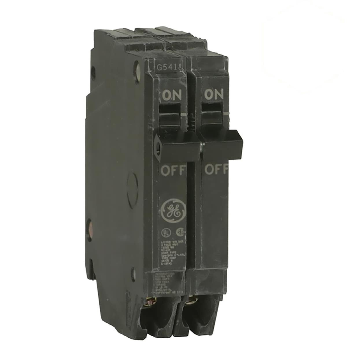 slide 1 of 6, GE 20-amp 2 -Pole Standard trip Circuit Breaker, 1 ct