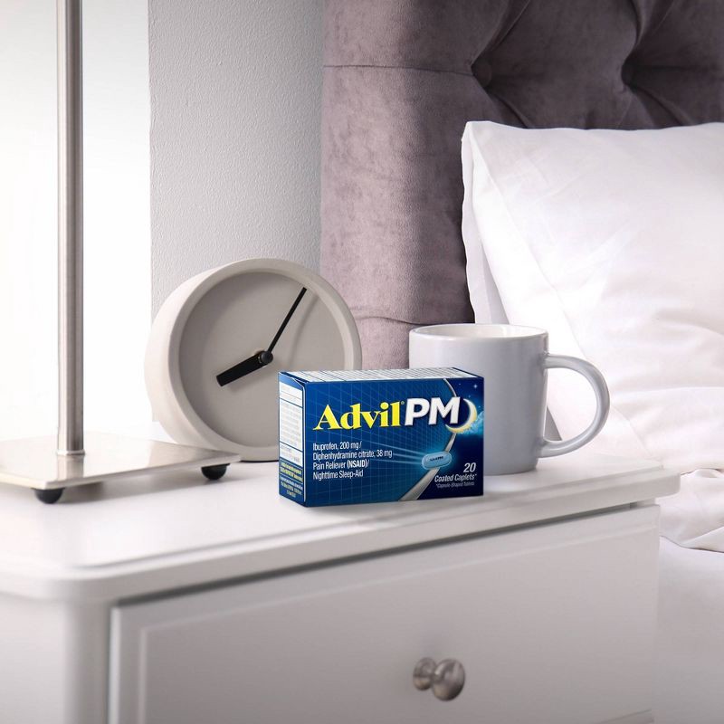 slide 3 of 8, Advil PM Liqui-Gels Pain Reliever/Nighttime Sleep Aid Liquid Filled Capsules - Ibuprofen (NSAID) - 40ct, 40 ct