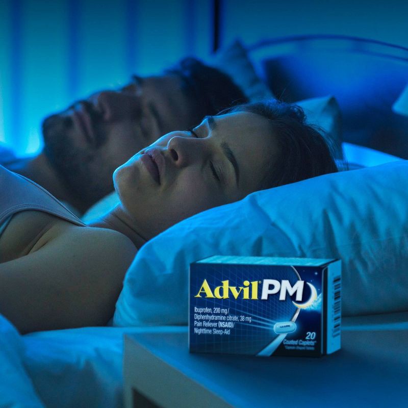 slide 4 of 8, Advil PM Liqui-Gels Pain Reliever/Nighttime Sleep Aid Liquid Filled Capsules - Ibuprofen (NSAID) - 40ct, 40 ct