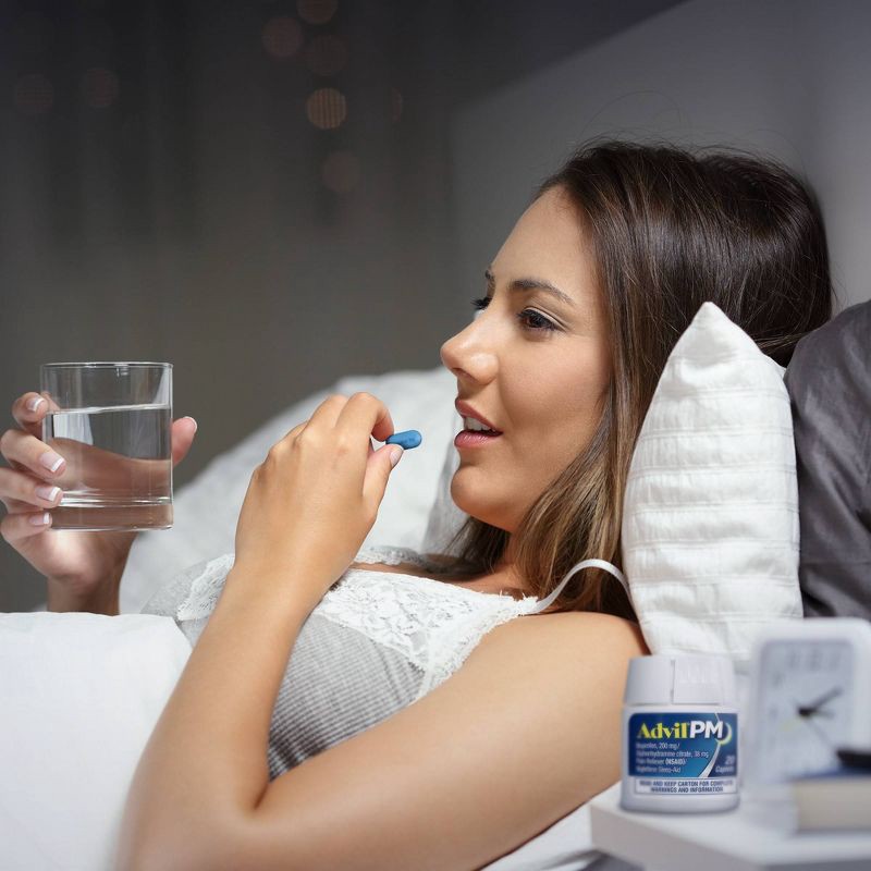 slide 6 of 8, Advil PM Liqui-Gels Pain Reliever/Nighttime Sleep Aid Liquid Filled Capsules - Ibuprofen (NSAID) - 40ct, 40 ct