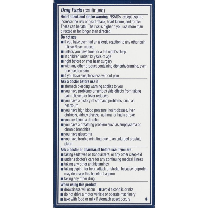 slide 8 of 8, Advil PM Liqui-Gels Pain Reliever/Nighttime Sleep Aid Liquid Filled Capsules - Ibuprofen (NSAID) - 40ct, 40 ct