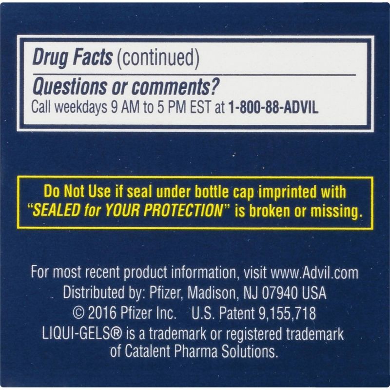slide 8 of 8, Advil PM Liqui-Gels Pain Reliever/Nighttime Sleep Aid Liquid Filled Capsules - Ibuprofen (NSAID) - 40ct, 40 ct