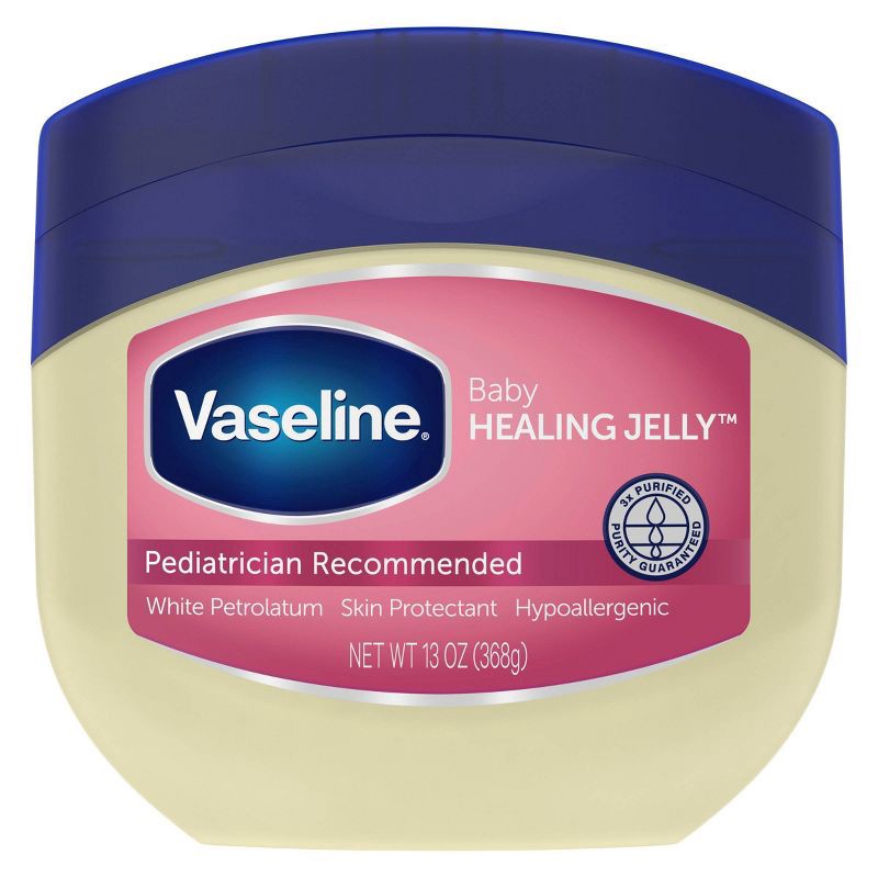slide 1 of 10, Vaseline Baby Hypoallergenic Petroleum Healing Jelly & Diaper Rash Skin Protectant - 13oz, 13 oz