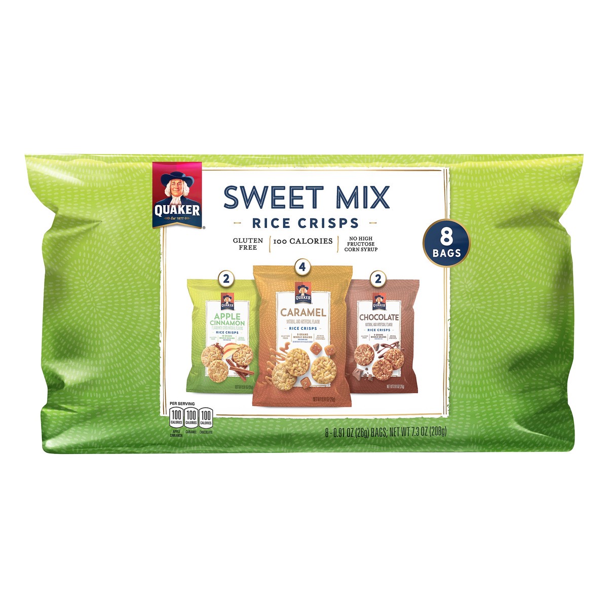 slide 1 of 5, Quaker Sweet Mix Variety Pack Popped Rice Snacks, 8 ct; 0.91 oz