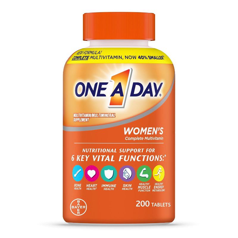 slide 1 of 8, One A Day Women's Multivitamin & Multimineral Tablets - 200ct, 200 ct