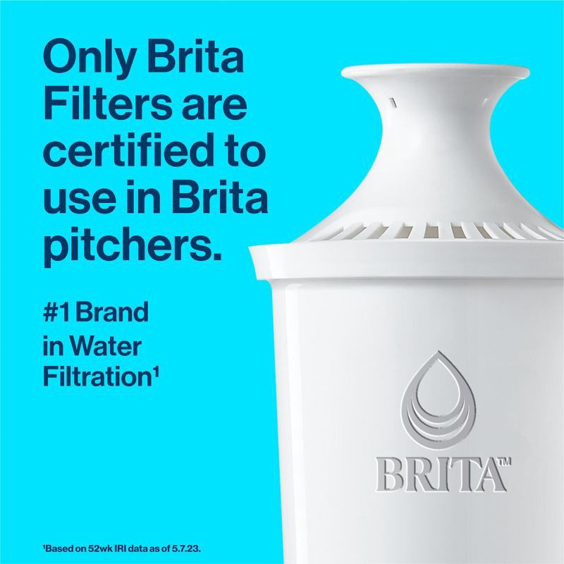 slide 3 of 15, Brita Replacement Water Filters for Brita Water Pitchers and Dispensers - 4ct, 4 ct