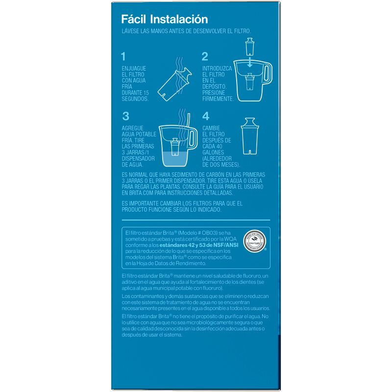 slide 9 of 15, Brita Replacement Water Filters for Brita Water Pitchers and Dispensers - 4ct: Reduces Odors, 2-Month Filter Life, 4 ct