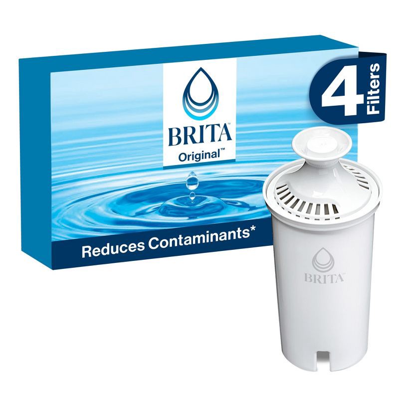 slide 1 of 15, Brita Replacement Water Filters for Brita Water Pitchers and Dispensers - 4ct: Reduces Odors, 2-Month Filter Life, 4 ct