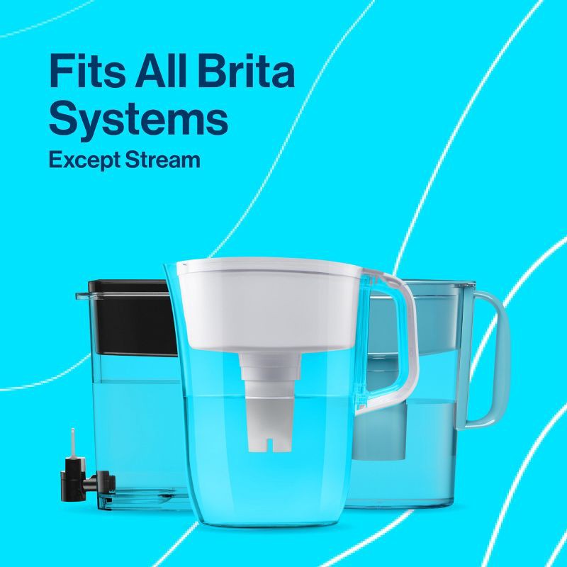 slide 8 of 15, Brita Replacement Water Filters for Brita Water Pitchers and Dispensers - 4ct, 4 ct