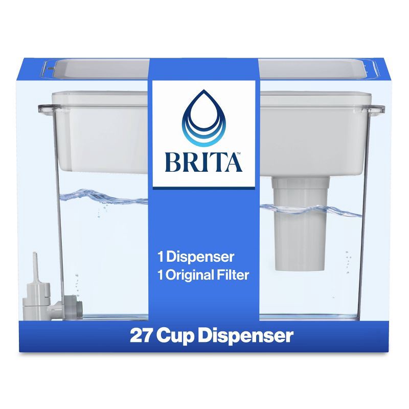 slide 2 of 15, Brita Extra Large 27-Cup UltraMax Filtered Water Dispenser with Filter - Gray: Water Filtration, Hand Wash, Flip-Top Lid, 1 ct