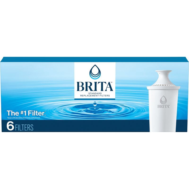 slide 1 of 13, Brita Replacement Water Filters for Brita Water Pitchers and Dispensers - 6ct, 6 ct