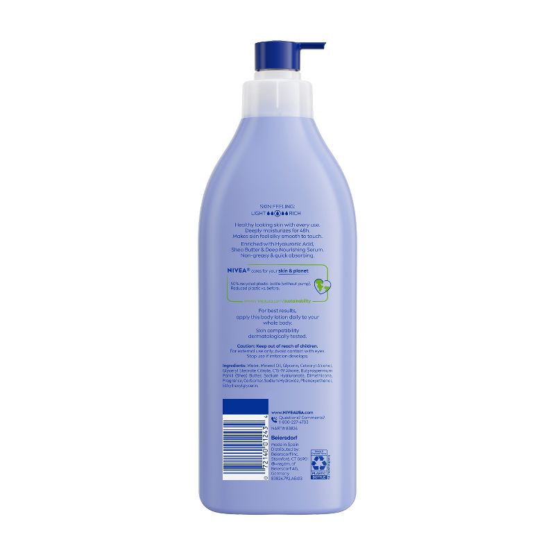 slide 2 of 13, NIVEA Shea Nourish Dry Skin Body Lotion with Shea Butter - 16.9 fl oz, 16.9 fl oz