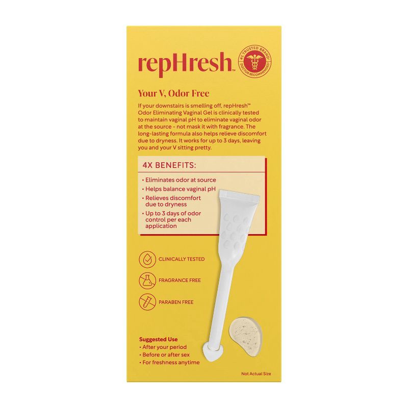 slide 2 of 10, RepHresh Odor Eliminating Vaginal Gel - 4ct/0.07oz, 4 ct, 0.07 oz