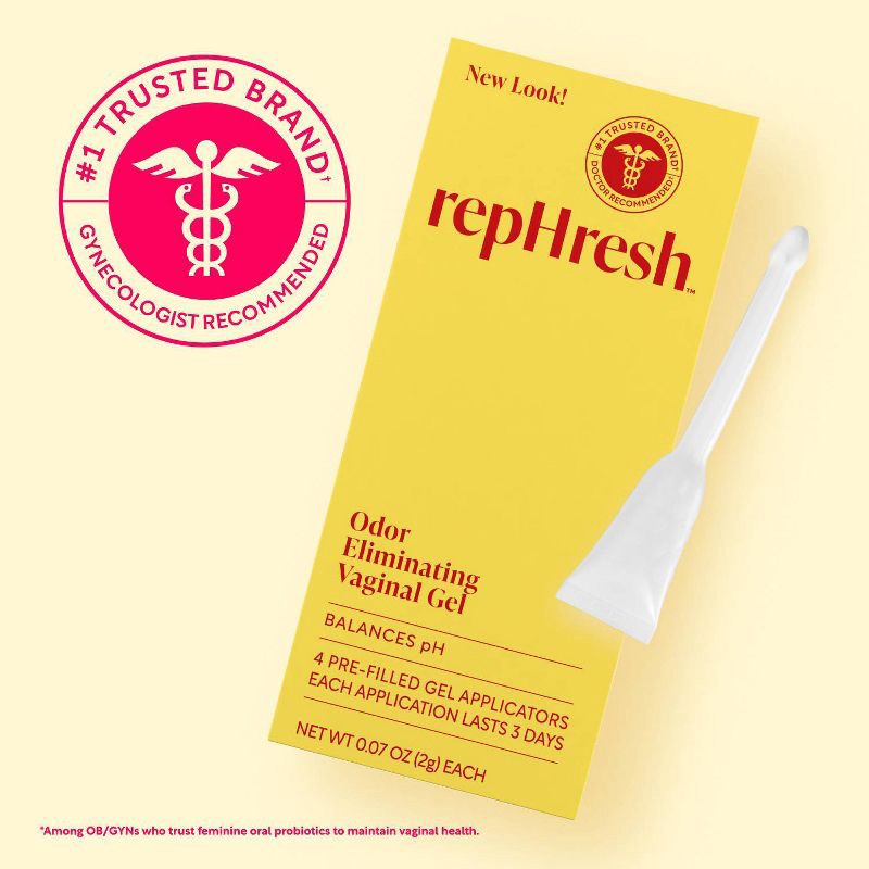 slide 7 of 10, RepHresh Odor Eliminating Vaginal Gel - 4ct/0.07oz, 4 ct, 0.07 oz