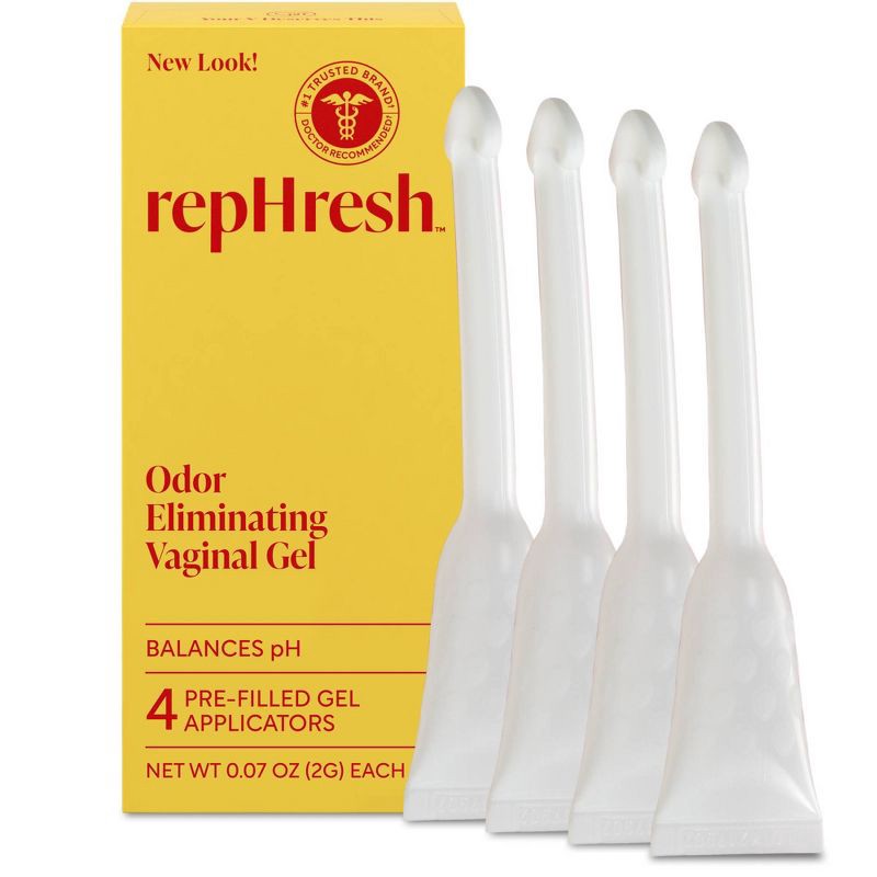 slide 1 of 10, RepHresh Odor Eliminating Vaginal Gel - 4ct/0.07oz, 4 ct, 0.07 oz