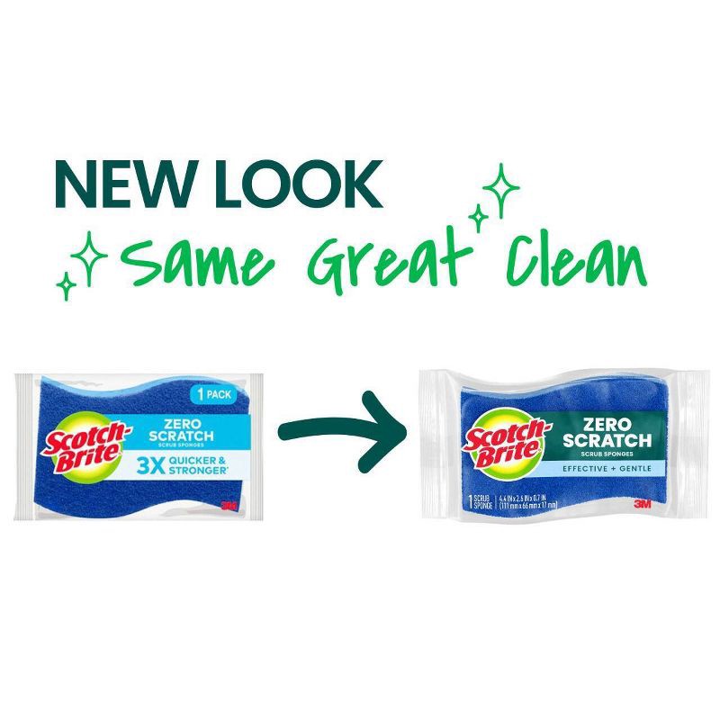 slide 2 of 12, Scotch-Brite Zero-Scratch Scrub Sponges - 9ct, 9 ct
