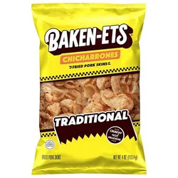 Baken-Ets Chicharrones Fried Pork Skins Traditional - 4 Oz