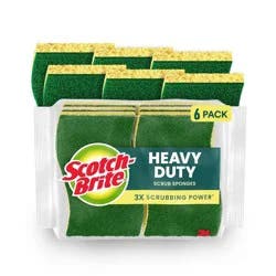 Scotch-Brite Heavy Duty Scrub Sponges - 6ct