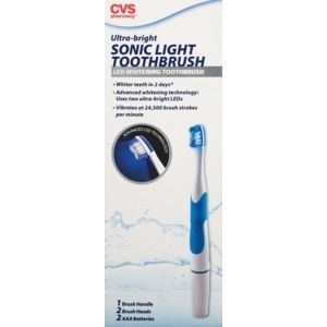 slide 1 of 1, CVS Health Ultra-Bright LED Sonic Light Toothbrush, 1 ct