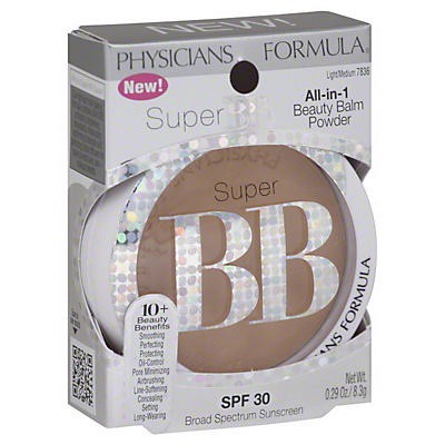 slide 1 of 1, Physicians Formula Super BB Light/Medium All-in-1 Beauty Balm Powder SPF 30, 1 ct