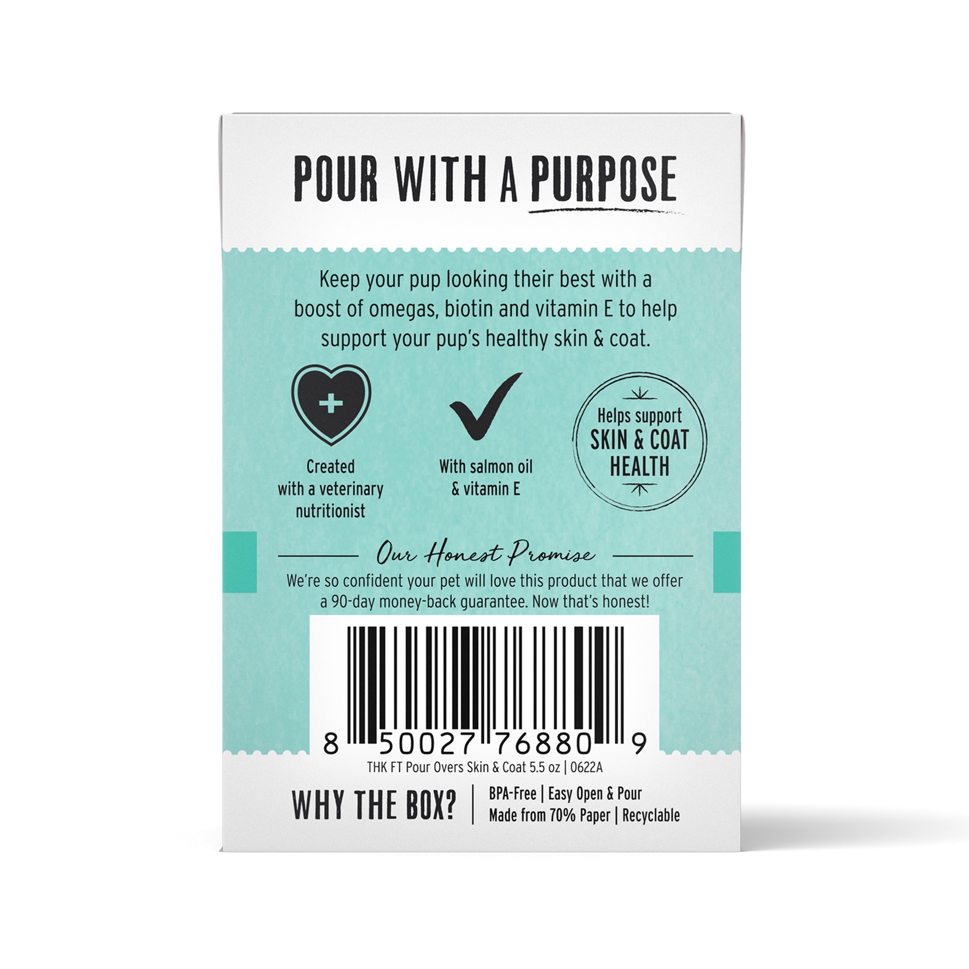 slide 2 of 3, The Honest Kitchen Functional POUR OVERS™: Skin & Coat Suport - Salmon Stew Dog Food Topper, 5.5 oz x1, 5.5 oz
