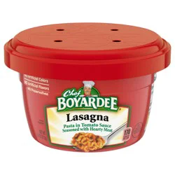 Chef Boyardee Lasagna in Tomato Sauce Seasoned with Meat, Microwavable Meal, 7.5 oz. Bowl