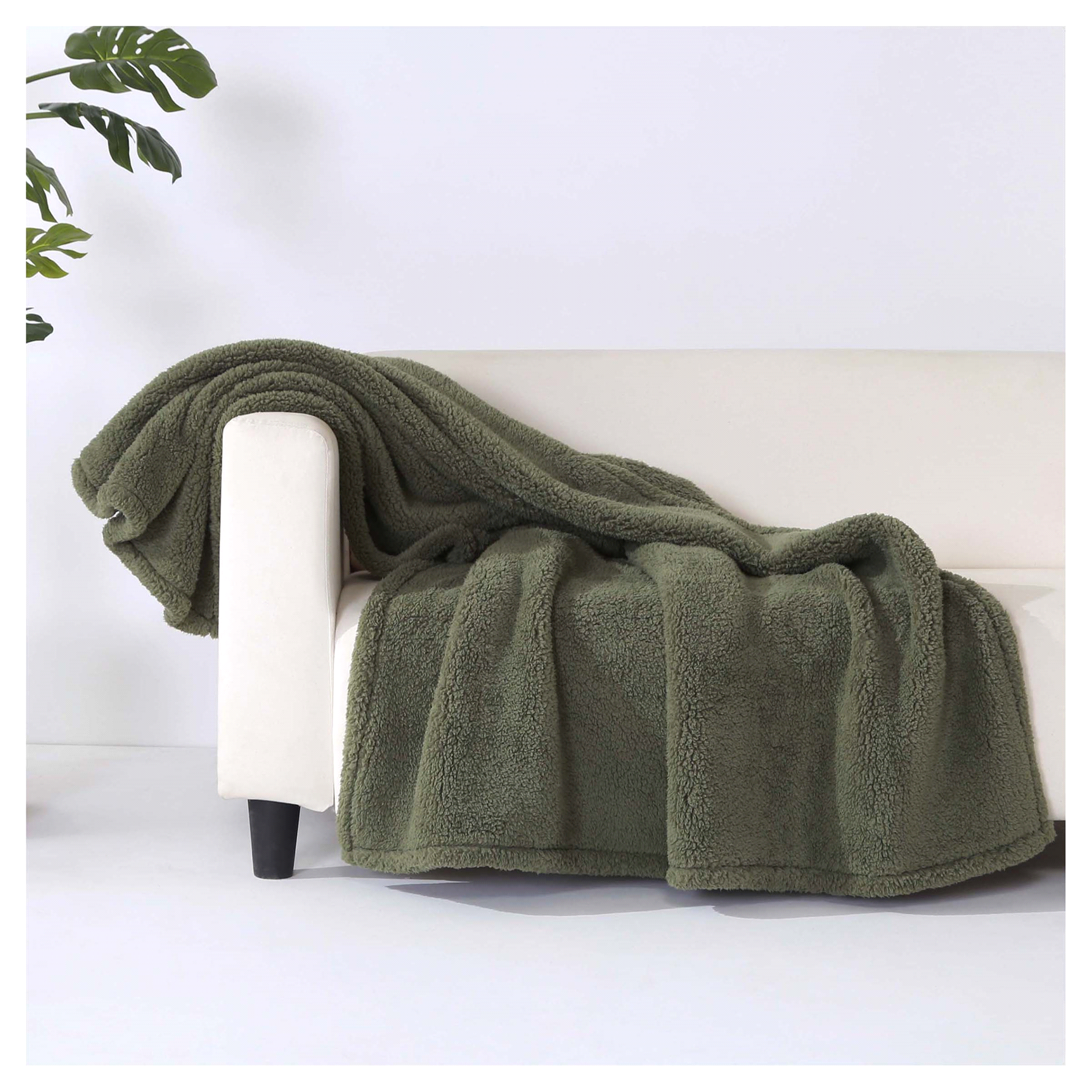 slide 9 of 13, BERKSHIRE BLANKET Cozy Sherpa Throw, 50 x 70 